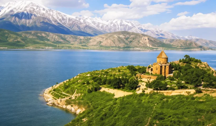 vista del Lago Van en Turquía