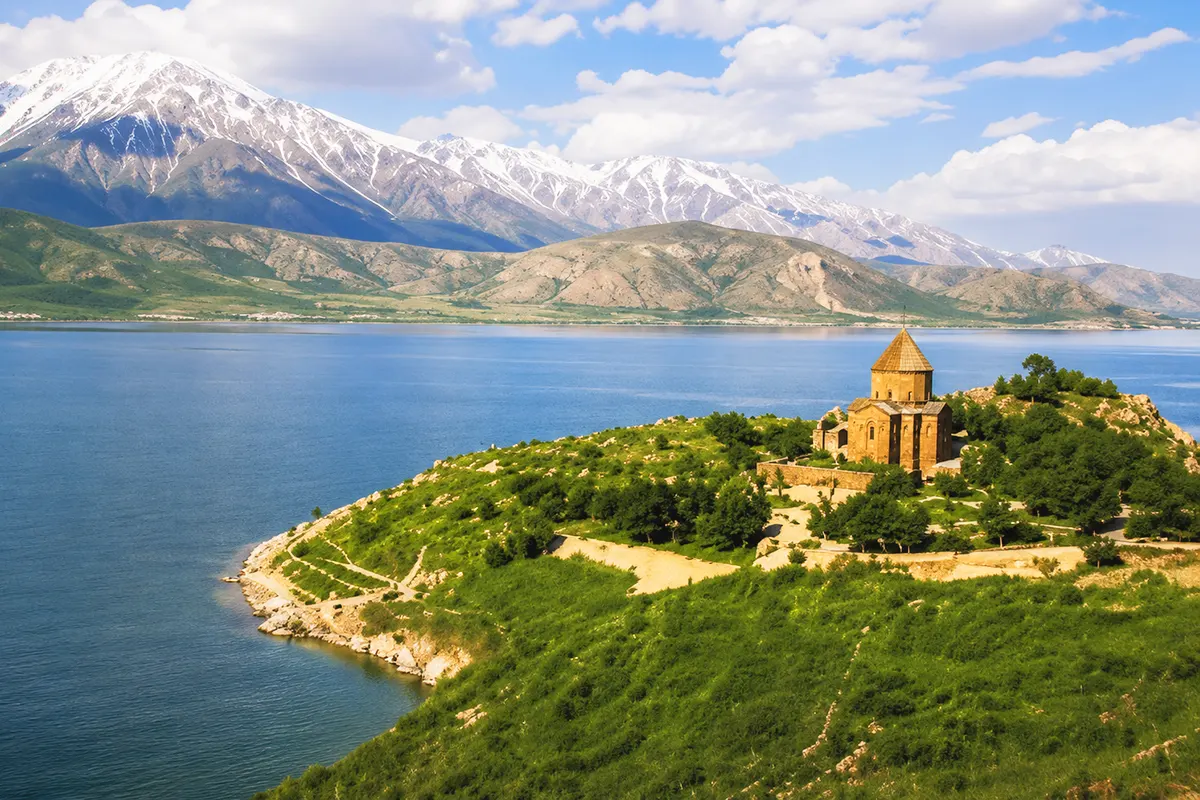 vista del Lago Van en Turquía