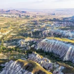 vista aérea de un paisaje en la Capadocia
