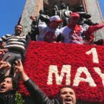 sindicatos, Primero de Mayo en la Plaza Taksim de Estambul
