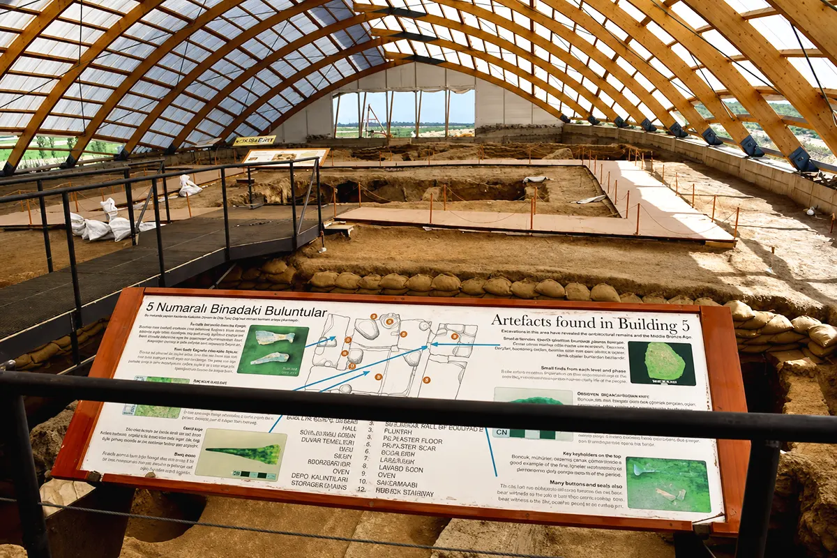 ruinas de Çatalhöyük en Turquía