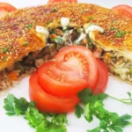 börek de pollo con arroz al queso emmental