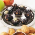 bombones de manzana con chocolate