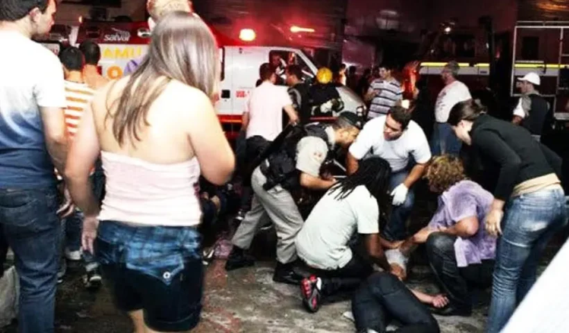 incendio discoteca en Brasil