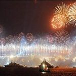 fuegos artificiales en Estambul