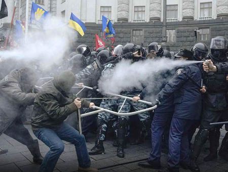 Ucrania, protestas en Kiev
