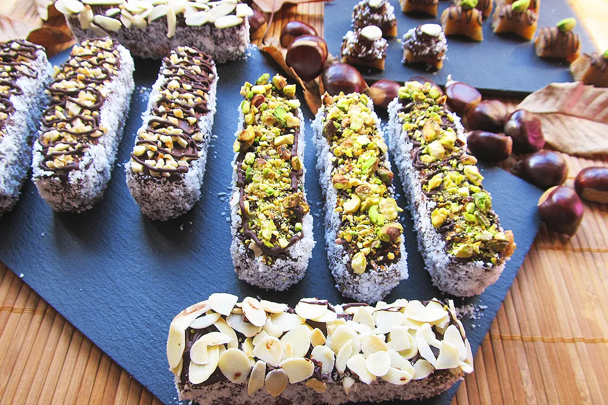 Karyoka y bombones de castañas
