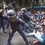 España, policía en Cataluña por el referéndum independentista