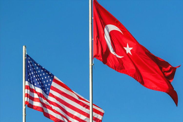 Turquía y Estados Unidos, banderas