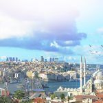 Estambul, Bósforo y Galata con edificios