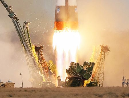 Kazajistán, lanzamiento de cohete Soyuz
