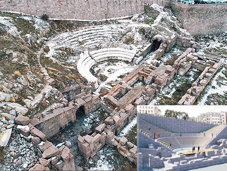 Ancient Roman theatre in Ankara