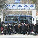 Refugees in the frontier with Greece