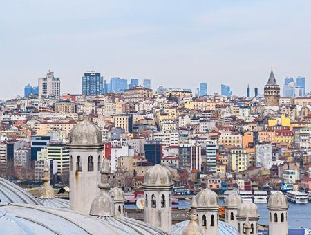 Houses and buildings in Istanbul