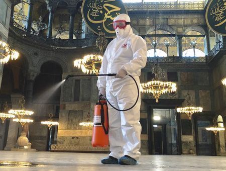 Istanbul, Hagia Sophia during coronavirus pandemic