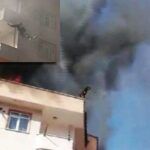 Istanbul, man jumps to escape from fire