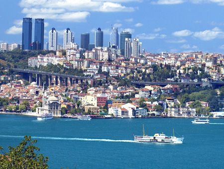 Skyscrapers in Levent and Beşiktaş, Istanbul