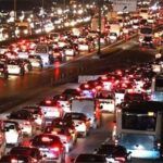Vehicules stuck in traffic in Istanbul