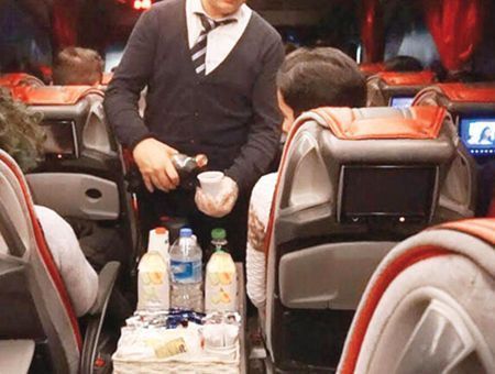 Turkey, bus company with hostess
