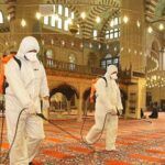 Turkey, disinfection of mosque for coronavirus
