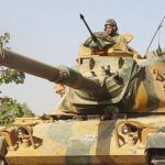Turkish army tank in Syria