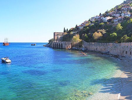 Antalya, beach in Alanya
