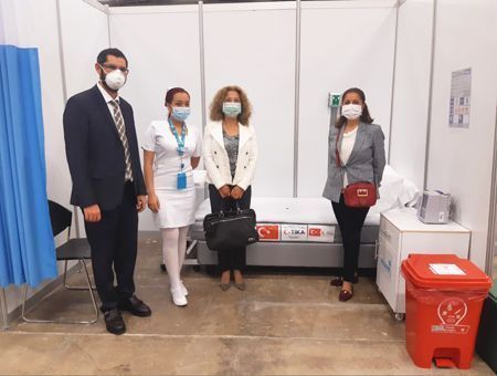 Colombia, Bogota: hospital beds donated by Turkey