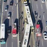 Istanbul, metrobuses accident