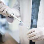Science, preparing a vaccine in laboratory