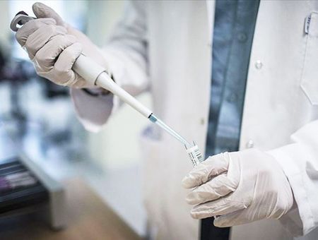 Science, preparing a vaccine in laboratory