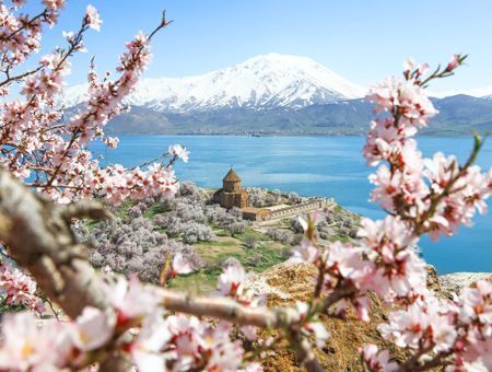 Turkey, Akdamar church in Lake Van