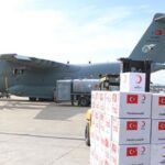 Turkey, plane with aid against coronavirus