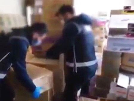 Turkey, stock of gloves for coronavirus