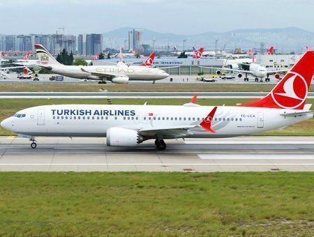 Turkish Airlines Boeing plane