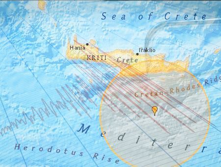 Greece, earthquake in the Mediterranean island of Crete