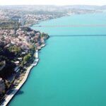 Istanbul, Bosphorus turn turquoise