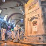Istanbul's Grand Bazaar, cleaning due to coronavirus