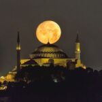 Istanbul, Hagia Sophia and the Moon