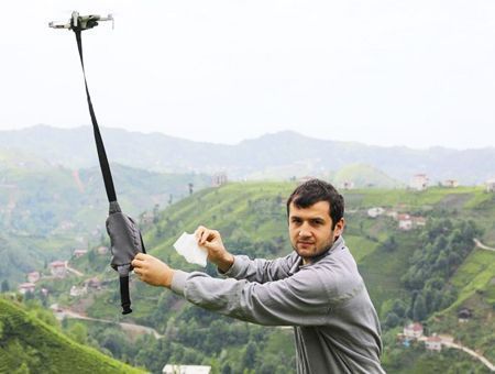 Village in Turkey uses drones to distribute masks