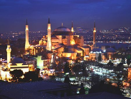 Istanbul, Hagia Sophia at night