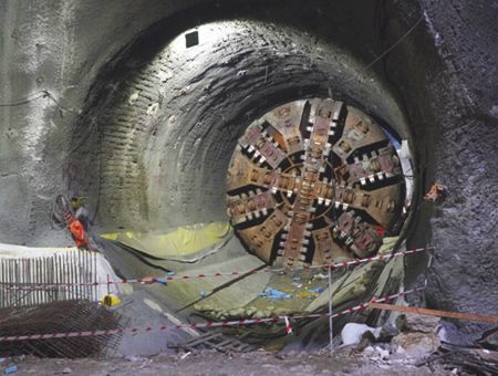 Istanbul, works at airport metro