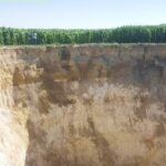 Turkey, giant hole in Konya