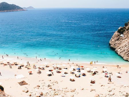 Antalya, Kaputaş beach in summer