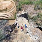 Turkey, ruins of an ancient Colosseum in Anatolia