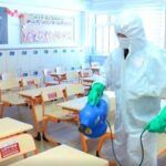 Ankara, disinfection in a classroom