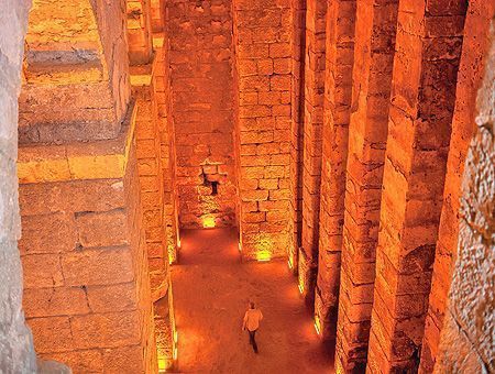 Turkey, Basilica Cistern in ancient Dara, Mardin