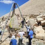 Turkey, statue restoration in Mount Nemrut