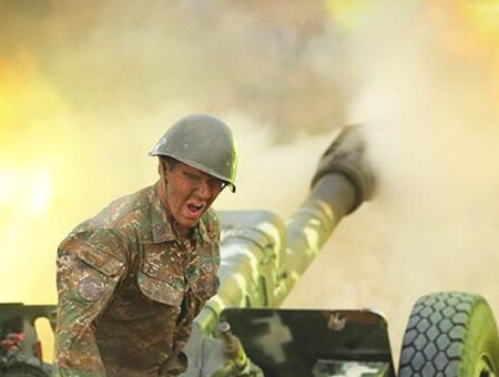 Caucasus, combats between Armenia and Azerbaijan