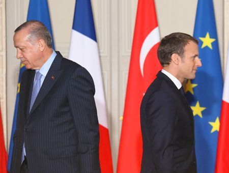Erdoğan from Turkey, Macron from France