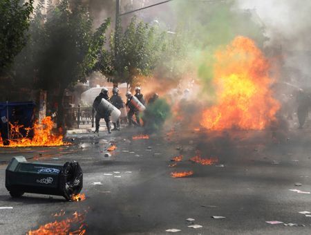 Greece, anti fascist protests in Athens